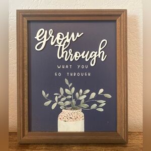 Wooden Framed Inspirational Wall Art